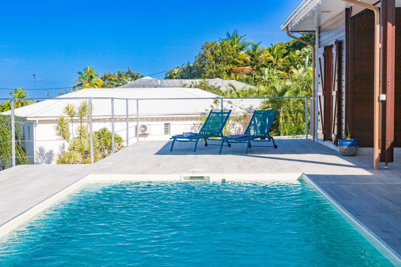 Lala Mangue-4Chambres-8Pers-Piscine Privee-Vue Mer Sainte-Rose Bagian luar foto
